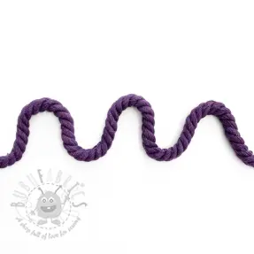 Katoenen koord getwijnd 8 mm purple