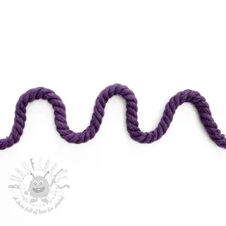 Katoenen koord getwijnd 8 mm purple