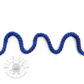 Katoenen koord getwijnd 8 mm cobalt