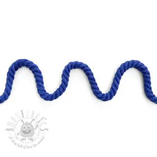 Katoenen koord getwijnd 8 mm cobalt