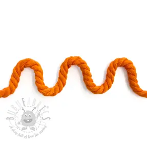 Katoenen koord getwijnd 8 mm orange