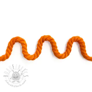 Katoenen koord getwijnd 8 mm orange