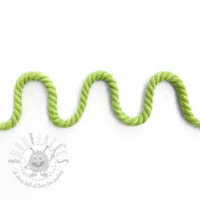 Katoenen koord getwijnd 8 mm lime