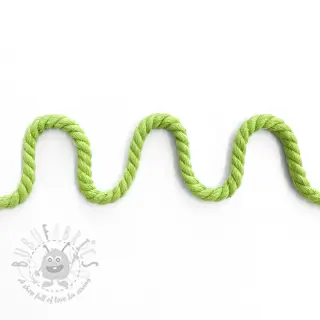 Katoenen koord getwijnd 8 mm lime