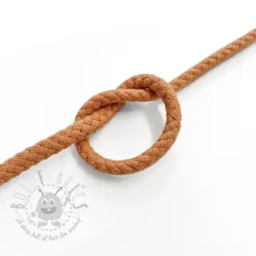 Katoenen koord 5 mm caramel
