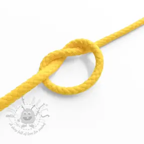 Katoenen koord 5 mm lemon