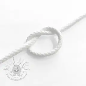 Katoenen koord 5 mm white
