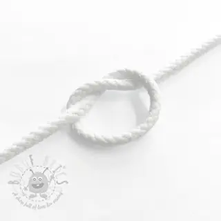 Katoenen koord 5 mm white