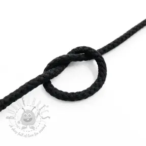 Katoenen koord 5 mm black