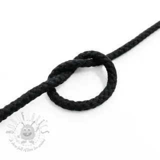 Katoenen koord 5 mm black