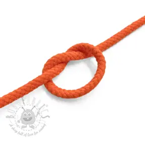 Katoenen koord 5 mm orange