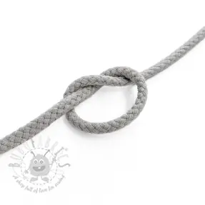 Katoenen koord 5 mm light grey