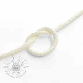 Katoenen koord 5 mm off white