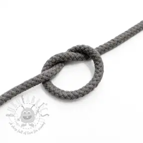 Katoenen koord 5 mm dark grey