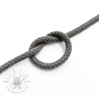 Katoenen koord 5 mm dark grey