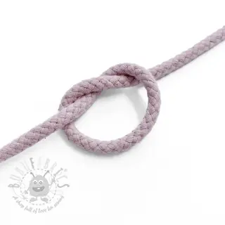 Katoenen koord 5 mm washed pink