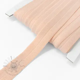 Omvouwelastiek mat 20 mm RIB salmon