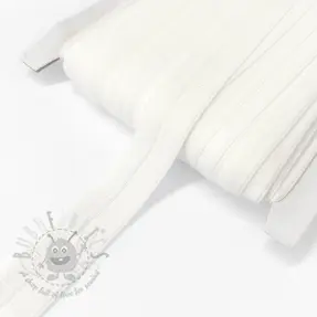 Omvouwelastiek mat 20 mm RIB off white