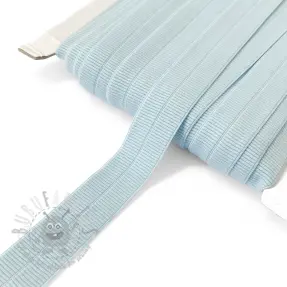 Omvouwelastiek mat 20 mm RIB old blue