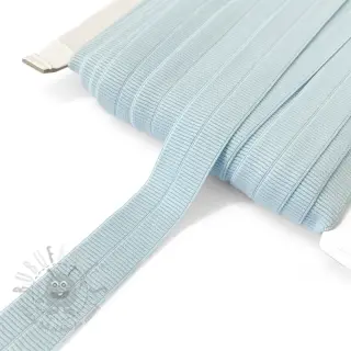 Omvouwelastiek mat 20 mm RIB old blue
