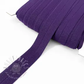 Omvouwelastiek mat 20 mm RIB purple