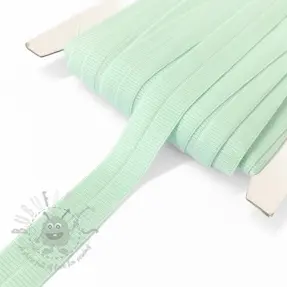 Omvouwelastiek mat 20 mm RIB light mint