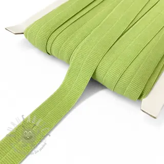Omvouwelastiek mat 20 mm RIB lime