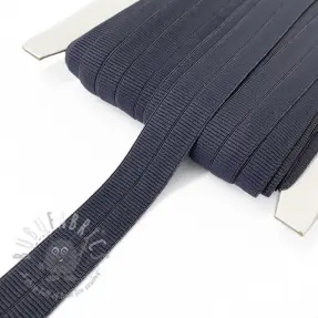 Omvouwelastiek mat 20 mm RIB dark grey