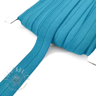 Omvouwelastiek mat 20 mm RIB aqua