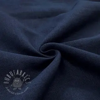 Voorgewassen linnen navy