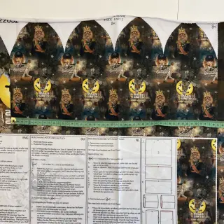 Sweaterstof Rules limits SET PANEL digital print