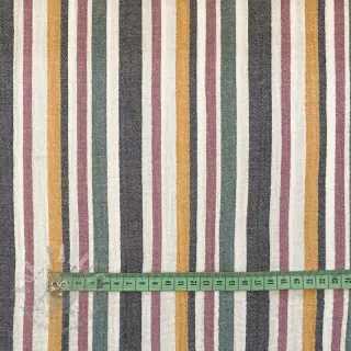 Dubbelgaas/mousseline yarn dyed Stripe purple