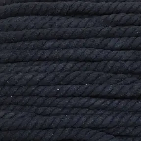 Bavlnená šnúra točená 12 mm modrá tmavá