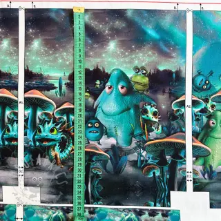 Decoratiestof KIDS BACKPACK Dragon crew PANEL