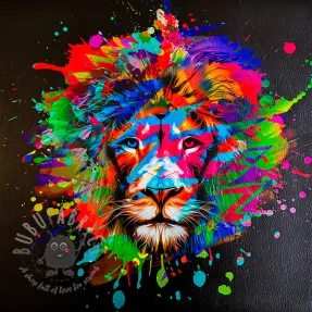 Kunstleer KARIA Lion splash PANEL