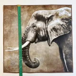 Kunstleer KARIA Elephant PANEL