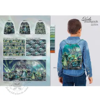Decoratiestof KIDS BACKPACK Dragon crew PANEL