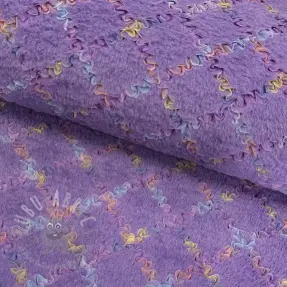 Kunstbont met tule MULTI lilac
