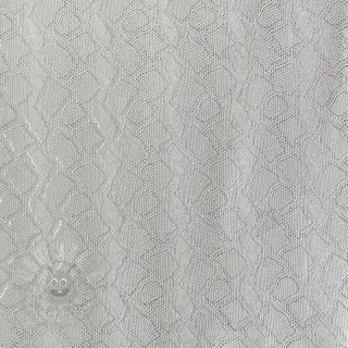 Kunstleer SNAKE blanc argent