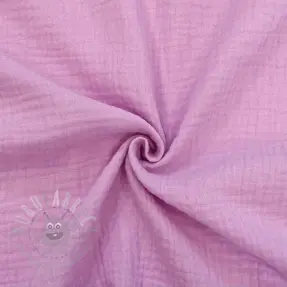 Dubbelgaas/mousseline light pink