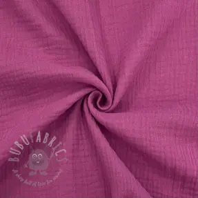 Dubbelgaas/mousseline cerise