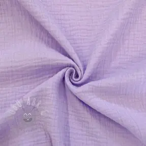Dubbelgaas/mousseline bright violet