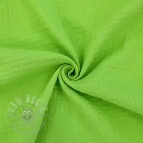 Dubbelgaas/mousseline neon lime