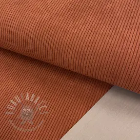 Ribfluweel HUGGY terracotta