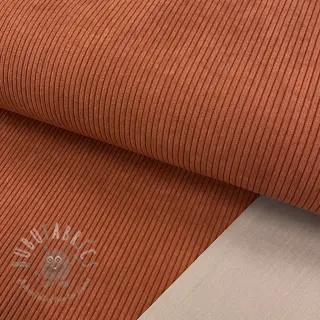 Ribfluweel HUGGY terracotta