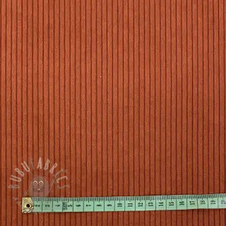 Ribfluweel HUGGY terracotta