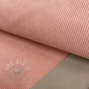 Ribfluweel HUGGY bois de rose