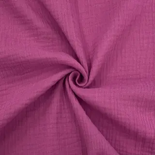 Dvojitá gázovina/mušelín cerise ORGANIC