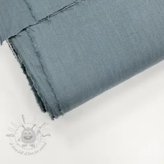 Voorgewassen linnen ocean green