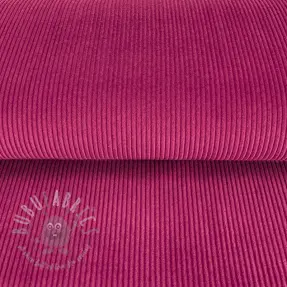 Ribfluweel dark pink